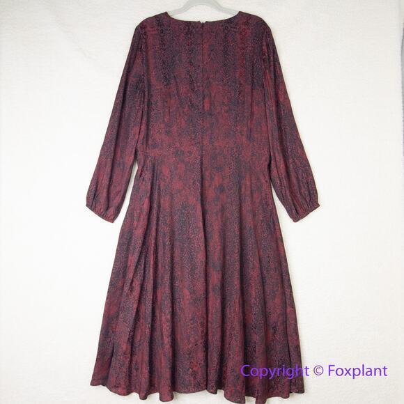 Ann Taylor snake print wrap dress, size 16 - Picture 12 of 16